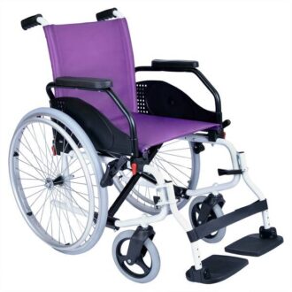 CADEIRA RODAS LATINA COMPACT 40 RODA GRANDE MACIÇA LILÁS