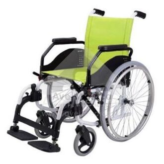 CADEIRA RODAS LATINA COMPACT 40 RODA TRÂNSITO MACIÇA PISTACH