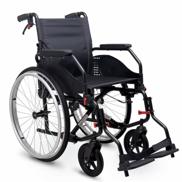 CADEIRA DE RODAS LATINA COMPACT 43 RODA GRANDE RED EDITION