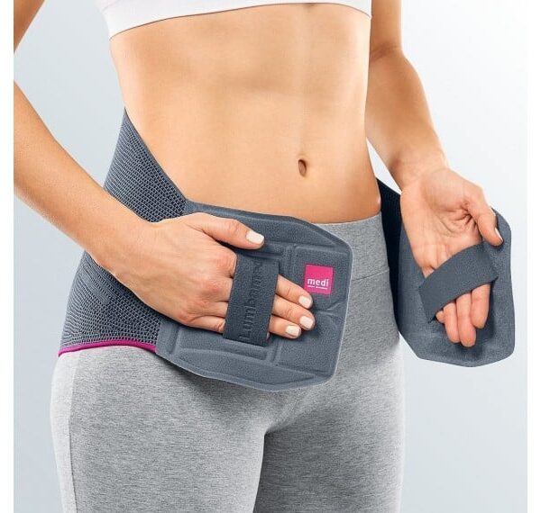 CINTA SACROLOMBAR LUMBAMED BASIC 664 MULHER I GRAFITE MEDI 2