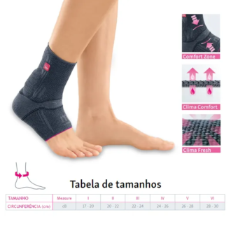 PÉ ELÁSTICO ACHIMED COM CALCANHEIRA EM SILICONE IV CINZA ME 2