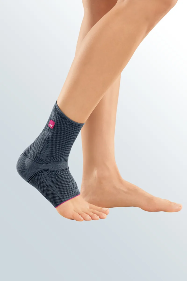 PÉ ELÁSTICO LEVAMED COM ALMOFADAS EM SILICONE IV CINZA MEDI 2
