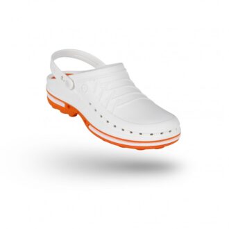 SOCA CLOG BRANCO LARANJA 47/48 COM TIRA (WOCK) 2