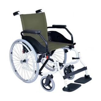 CADEIRA DE RODAS LATINA COMPACT 43 RODA GRANDE VERDE ESCURO